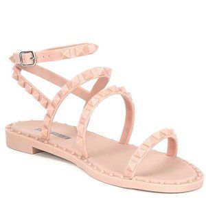 Steve Madden Travel-J Tonal Studded Jelly Sandals - Like New - Size 8